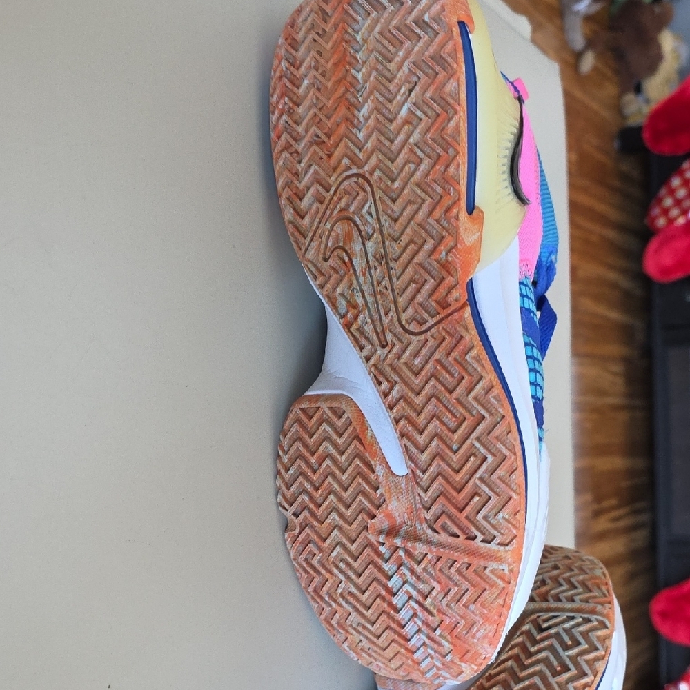 Nike Sneakers in Blue, Pink, and Orange - Picture 7 of 12